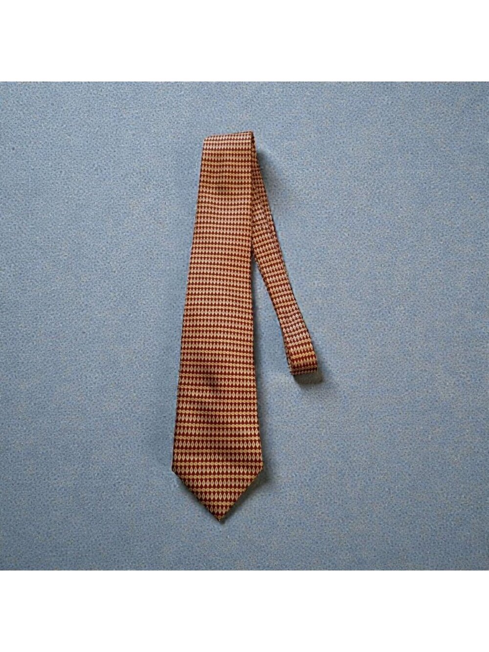 BURBERRYS Men's Vintage Yellow Red Neck Tie
